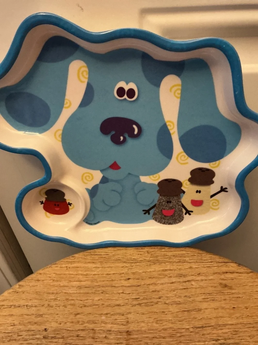 Blues Clues Plate Vintage 2000 Melamine 3D Shape Zak Mr Salt Mrs Pepper Paprika